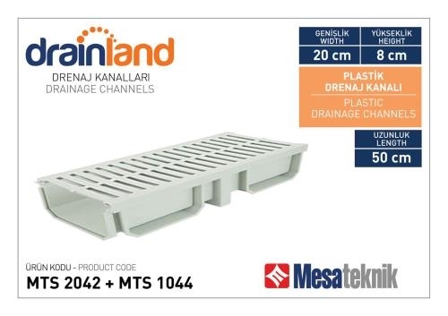 Mesa Teknik Drainland MTS 2042 Drenaj Kanalı ve Izgaraları